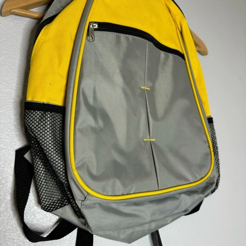 Kids Small Backpack, Yellow & Grey